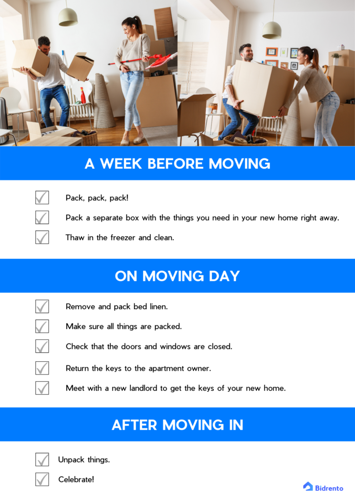 moving checklist for tenant