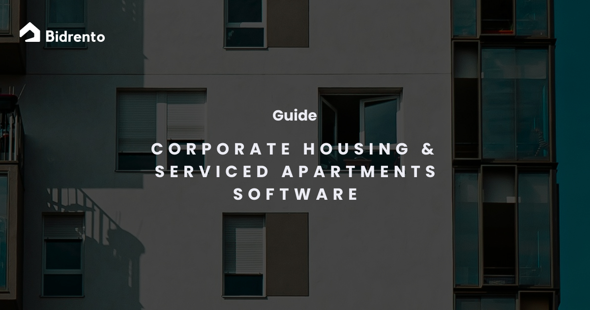 Corporate housing software